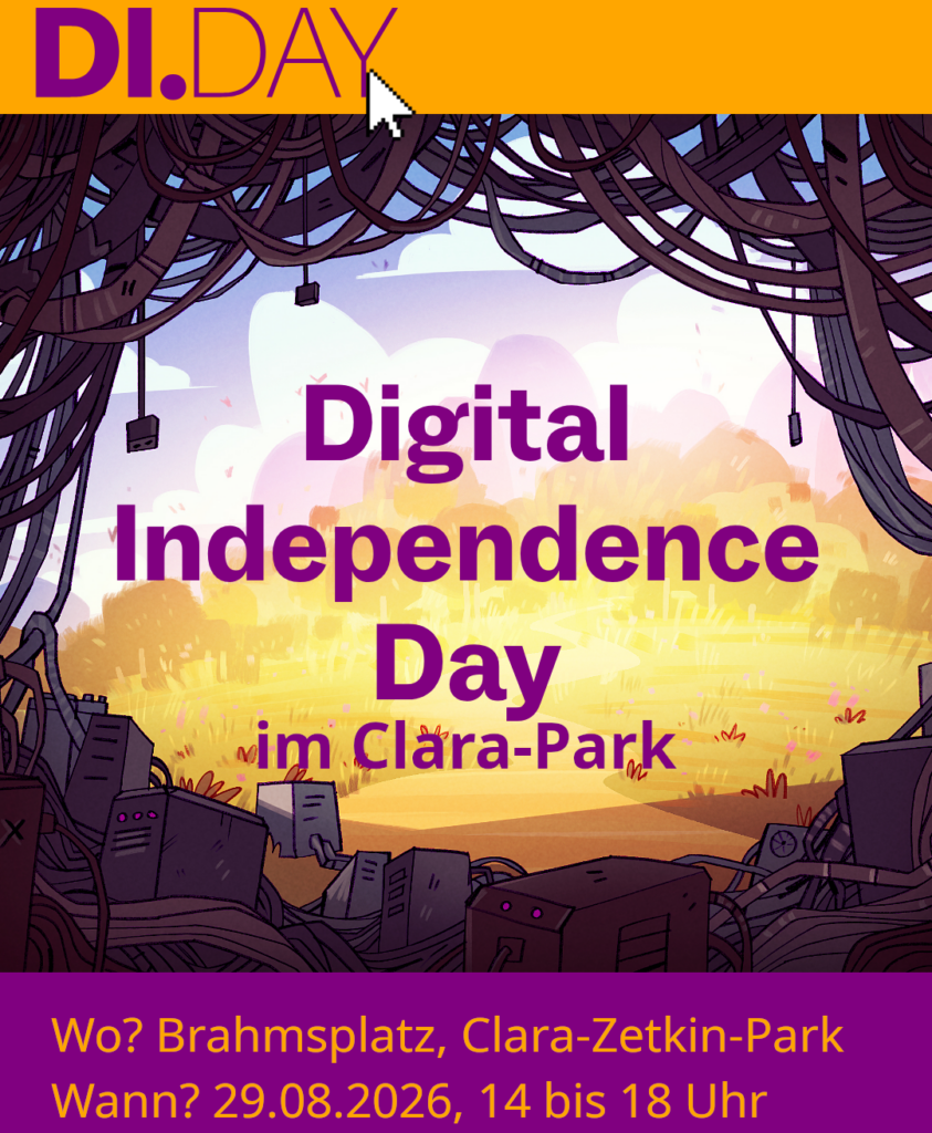 Sharepic zum DI.Day im Clarapark